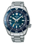 Seiko Prospex SPB509J1 Herren Automatikuhr – Diver’s 300M GMT Limited Edition mit Edelstahlgehäuse, blauem Zifferblatt und Taucherlünette