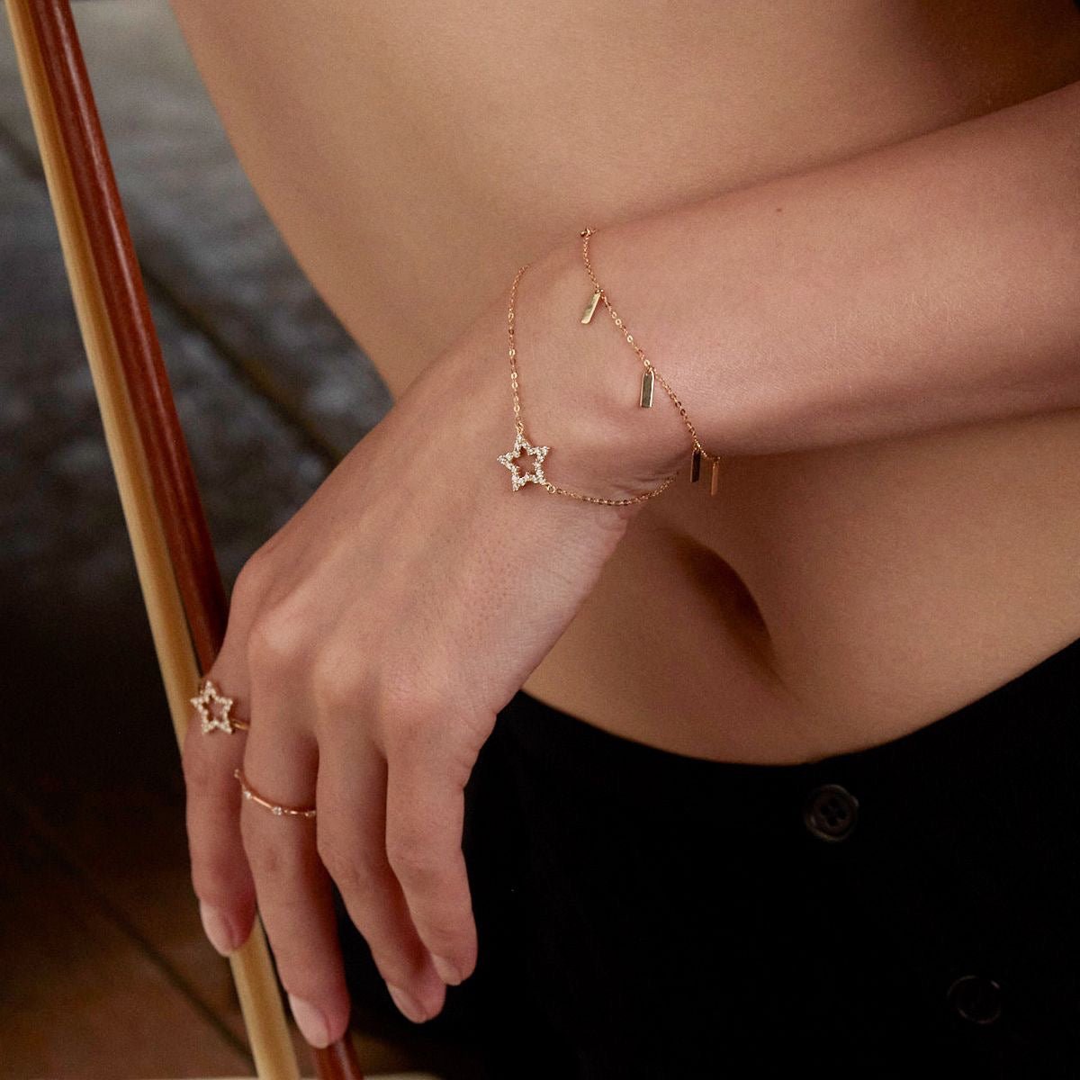 BRILLANDO STAR ARMBAND 18KT - MANG - LUXURY - Maman et Sophie