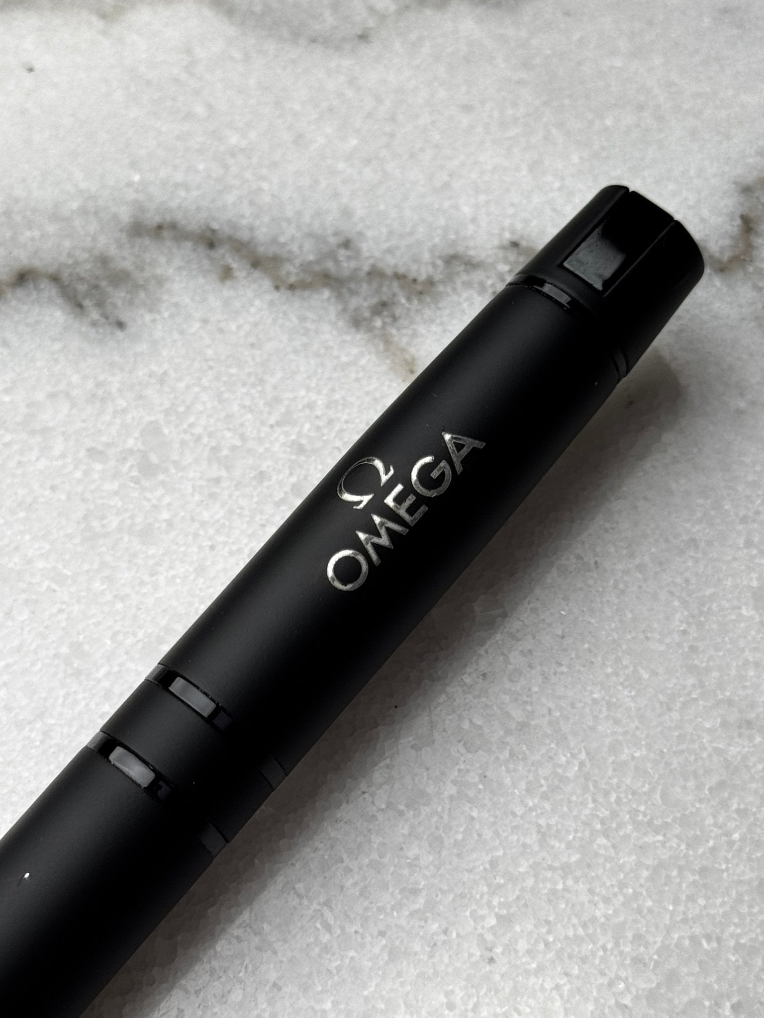 Omega Kugelschreiber schwarz matt - MANG - LUXURY -