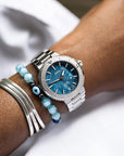 Oris Aquis Date Damen MOP Blue 01 733 7770 4155 - 07 8 18 05P - MANG - LUXURY - ORIS