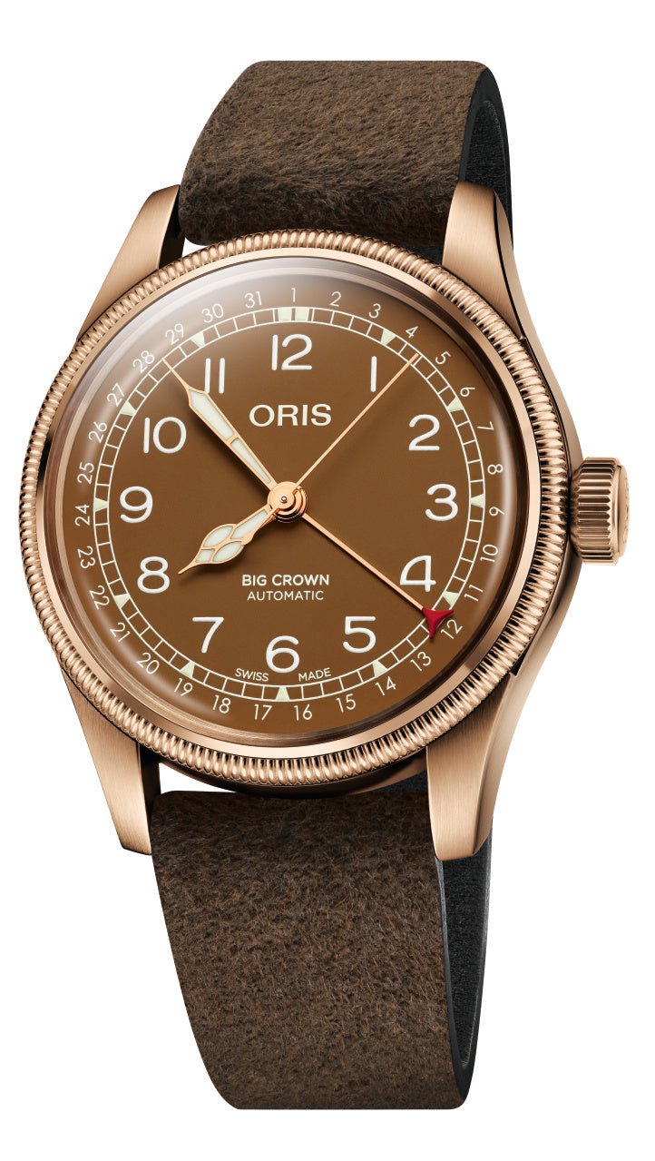 Oris Big Crown Pointer Date Bronze Automatikuhr mit Patina