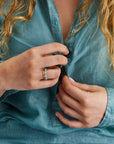 RING DANCING AZURE - MANG - LUXURY - Nanis
