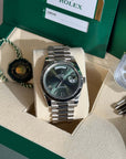 Rolex Day - Date 40 Olive Dial 228239 Weißgold - MANG - LUXURY - Rolex