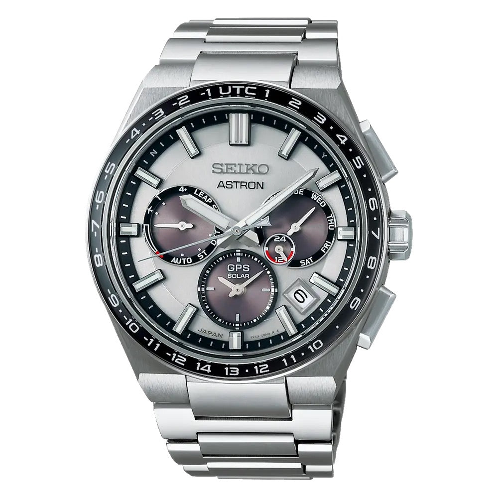Seiko Astron GPS Solar Dual - Time Titan SSH107J1 - MANG - LUXURY - Seiko