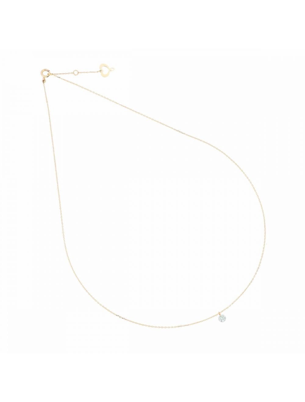 DIAMANT HALSKETTE 0,15 KARAT GELBGOLD - MANG - LUXURY - Maman et Sophie