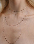 HALSKETTE MIT 11 ANHÄNGER - DIAMANTEN 18 KARAT ROSEGOLD - MANG - LUXURY - Maman et Sophie