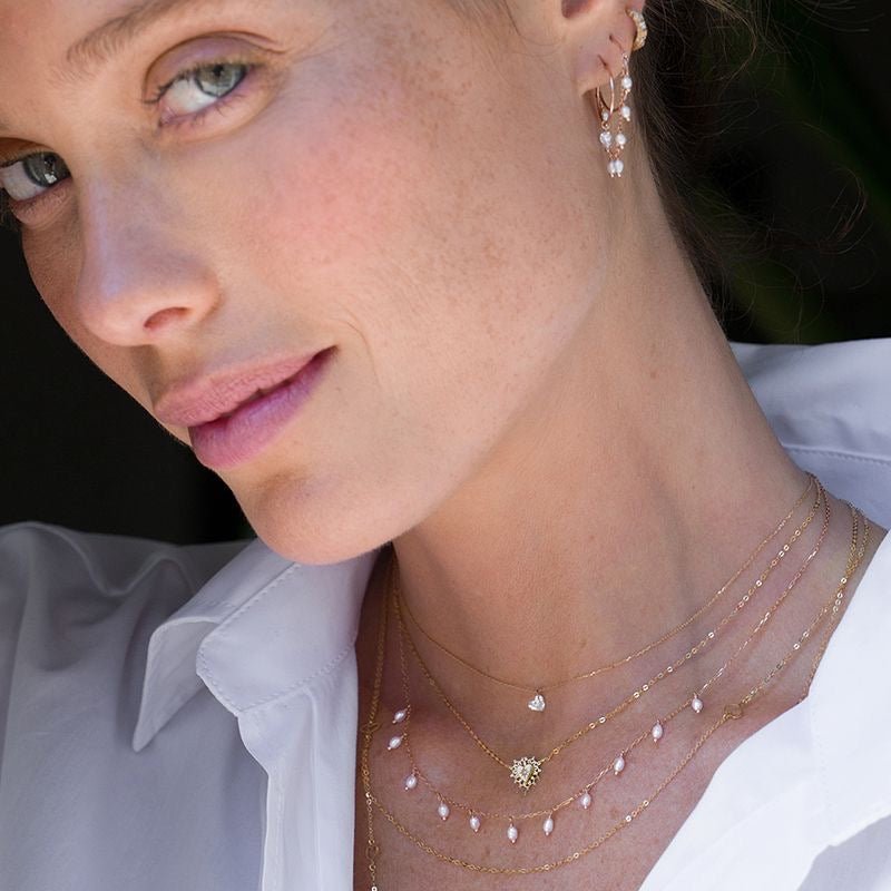 HERZ DIAMANT 0,25 KT HALSKETTE - MANG - LUXURY - Maman et Sophie
