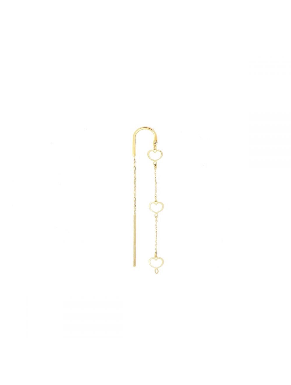 MAMAN HEARTS 18KT HAKENOHRRING - MANG - LUXURY - 