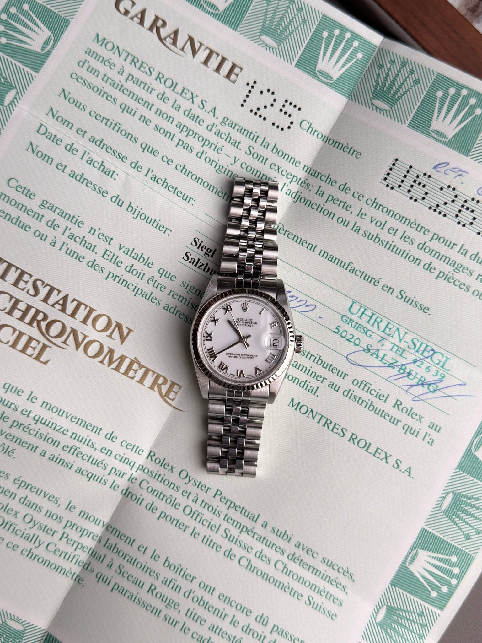 Rolex Datejust 31 Stahl / Weissgold Roman Dial Oyster Perpetual Ref. 68274 - MANG - LUXURY - Rolex