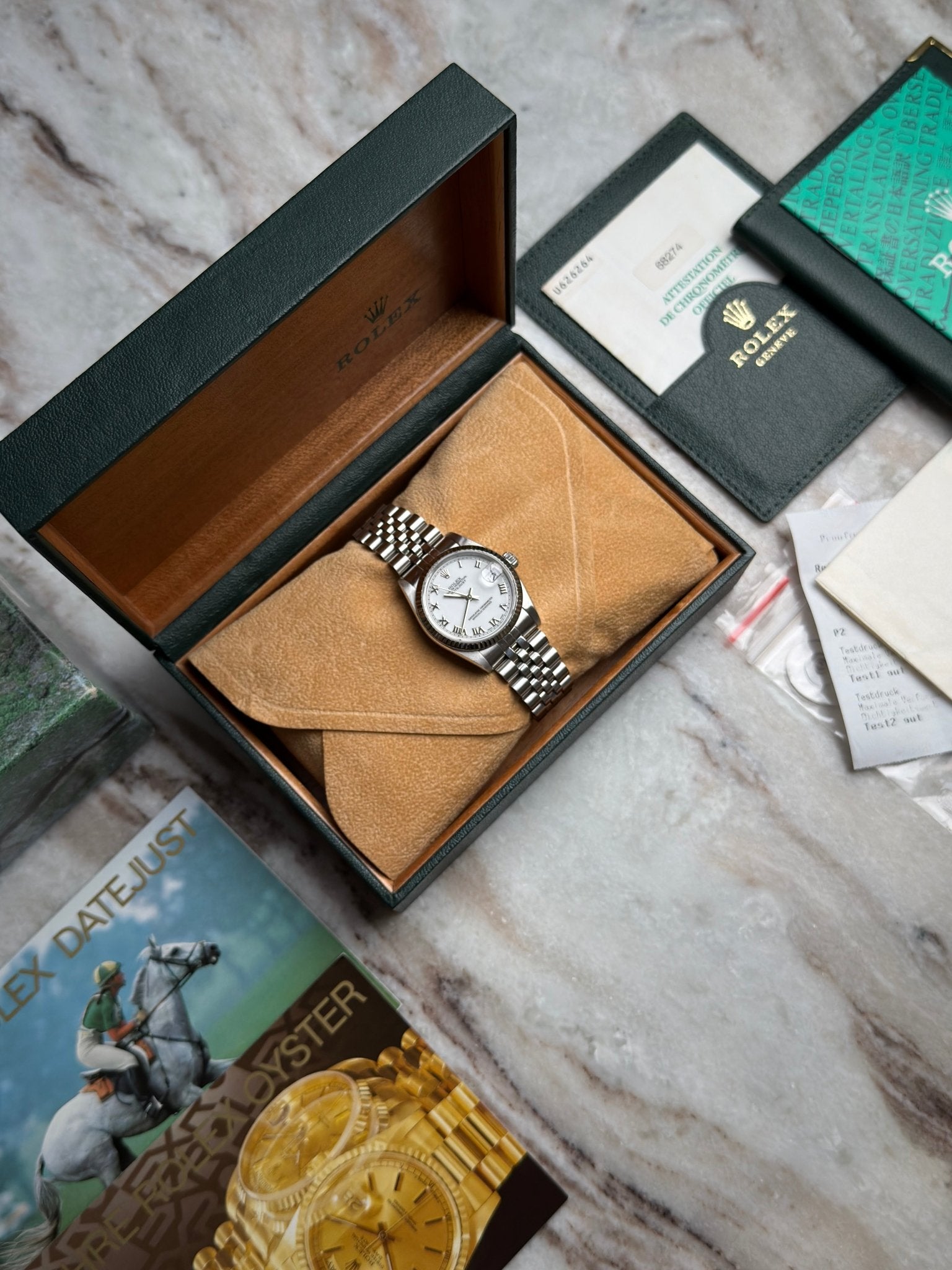 Rolex Datejust 31 Stahl / Weissgold Roman Dial Oyster Perpetual Ref. 68274 - MANG - LUXURY - Rolex