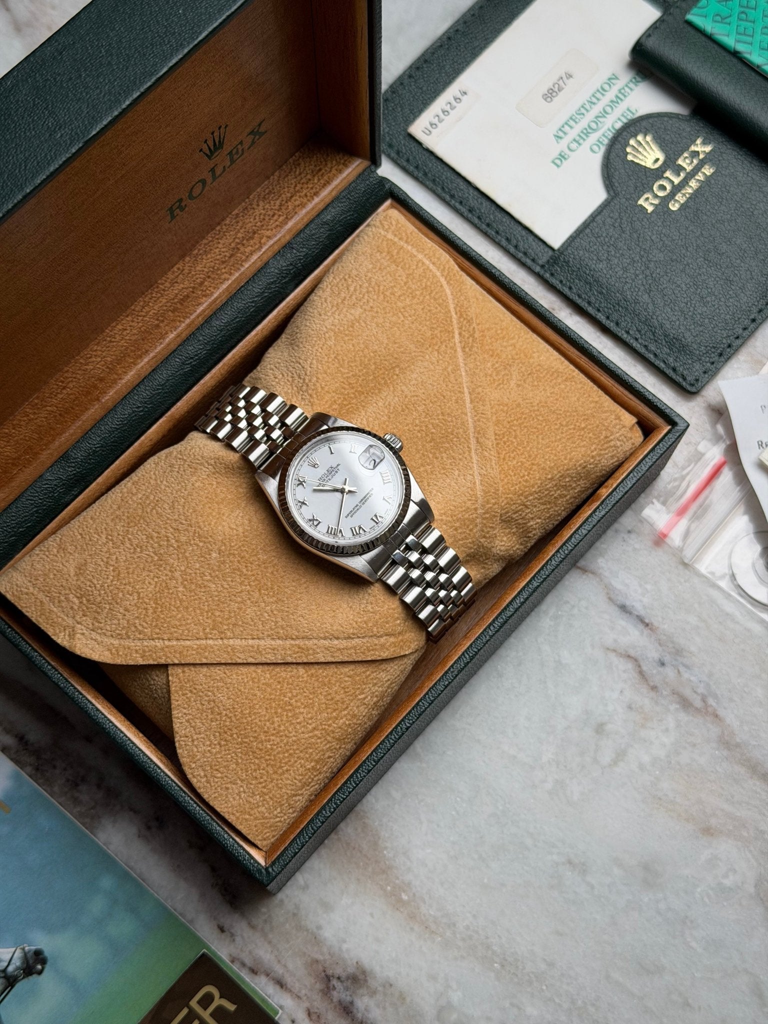 Rolex Datejust 31 Stahl / Weissgold Roman Dial Oyster Perpetual Ref. 68274 - MANG - LUXURY - Rolex