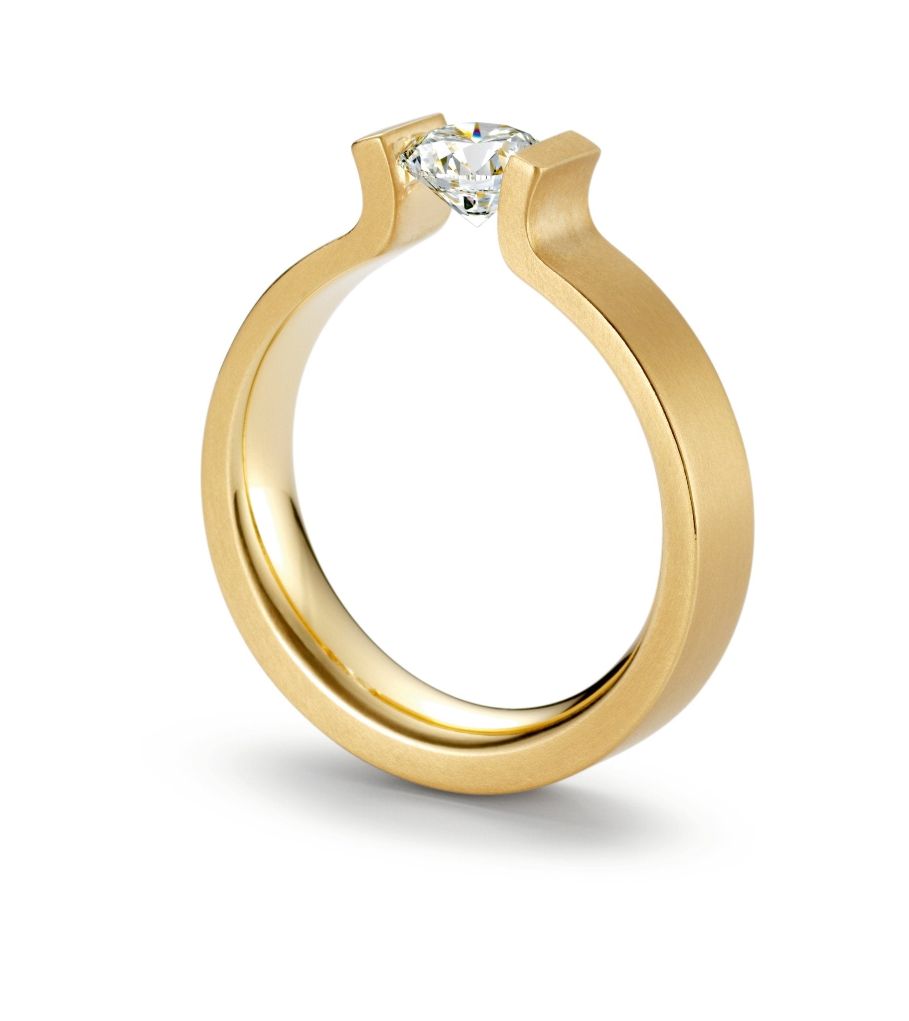 Niessing Spannring OpenEnd C Au 750 Classic Yellow 0,50ct | MANG-LUXURY